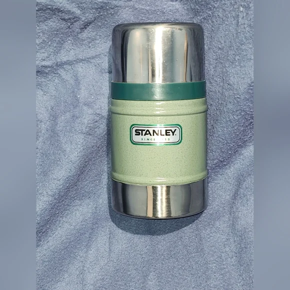 Stanley Dark Green and Silver Flask - Picture 2 of 6